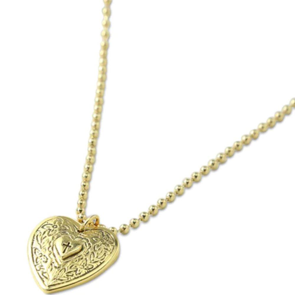 <NEW> Vanessa Mooney Angelica Heart Necklace - Gold